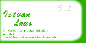 istvan laus business card
